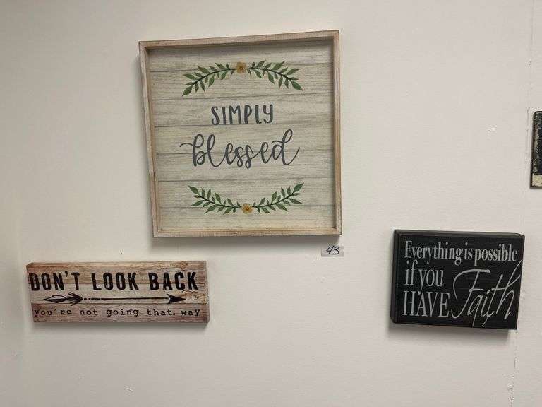 Assorted wall art