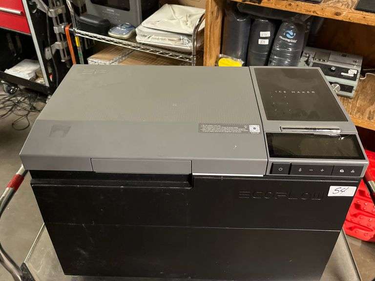 EcoFlow GLACIER Portable Refrigerator with a digital ice maker control panel model EFBX100