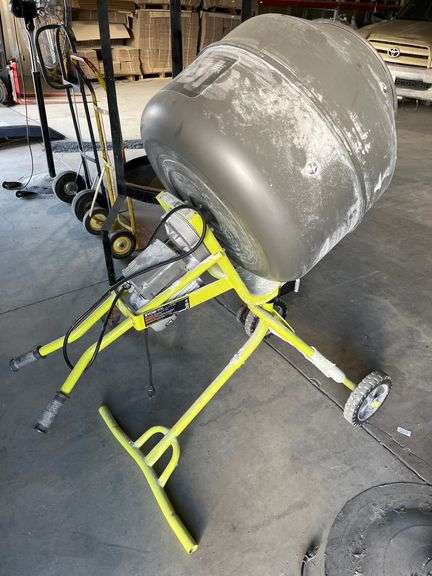 RYOBI 5.0 cu. ft. Portable Corded Concrete Mixer (model RMX001