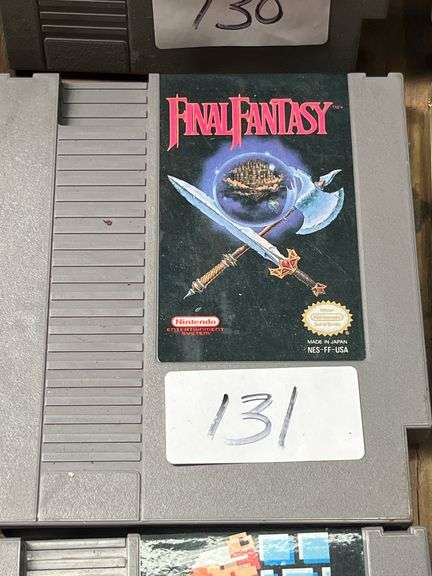 Original Final Fantasy cartridge for the Nintendo Entertainment System (NES).