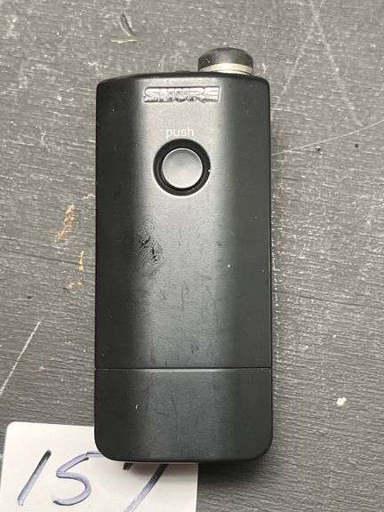 Shure MXW1 Hybrid Bodypack Transmitter, a wireless microphone unit used in conference systems. model MXW1.