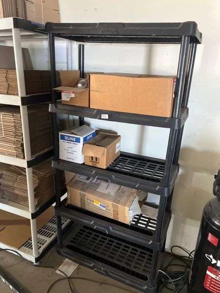 5 tier plastic shelving unit