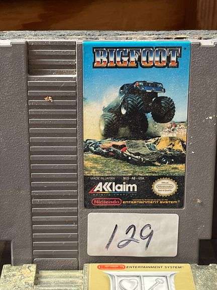 authentic Bigfoot game cartridge for the Nintendo Entertainment System (NES).