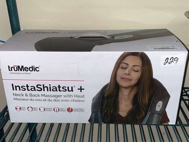 truMedic InstaShiatsu+ Neck & Back Massager with Heat Retail $170