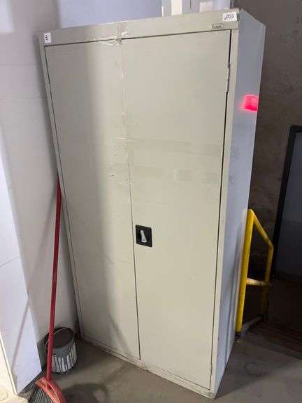 Commercial-grade metal storage cabinet