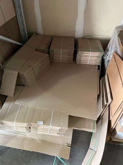 Pratt Industries Assorted cardboard shipping boxes, manufactured for packing, storage, and mailing