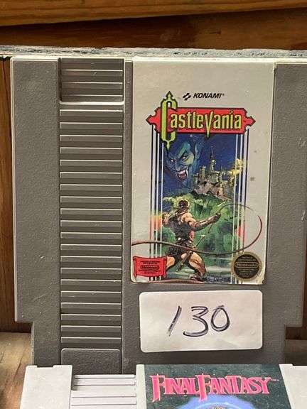 Castlevania cartridge for the Nintendo Entertainment System (NES) developed by Konami.