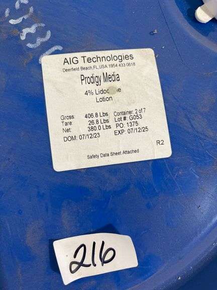 DLK Medical Technologies 55 gallon polyethylene drum
