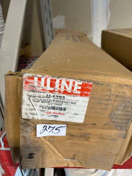 Uline H-1703 Black Slip-Resistant Floor Mat.