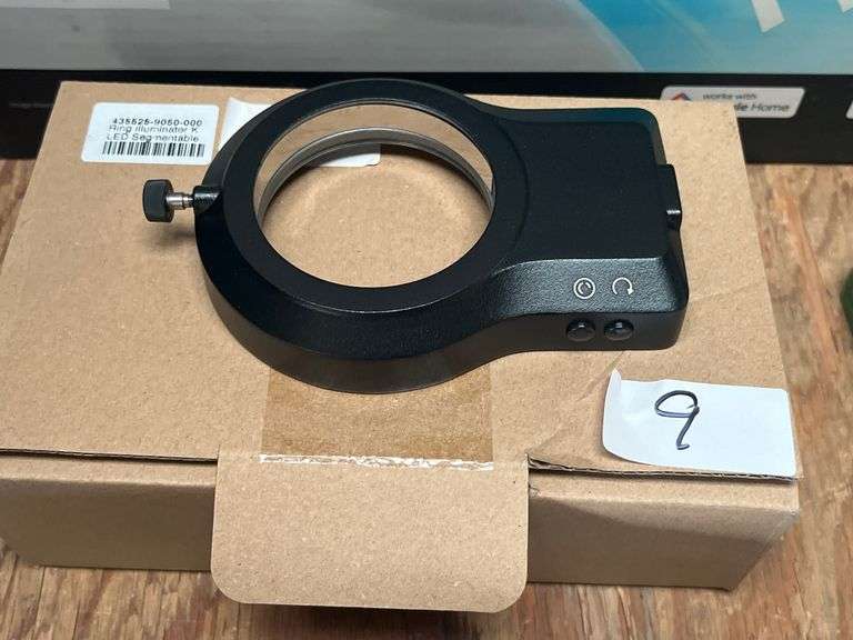 ZEISS K LED segmentable ring light (product number 435525-9050-000) designed for microscopy accessories.
