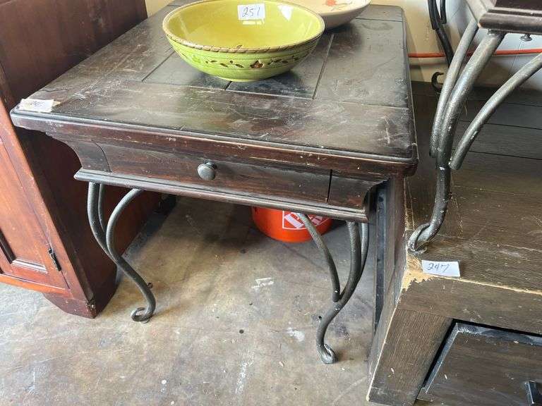 Rustic night stand w/ drawer