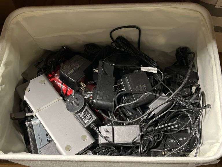 Various electronic power chargers and AC adapters