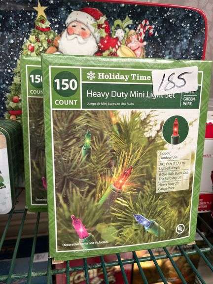 Holiday Time Heavy Duty Mini Light Set, 150 Count, Multi-Color