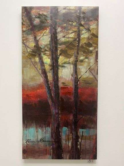 "Musie Pond" canvas approx. 48" x 24"