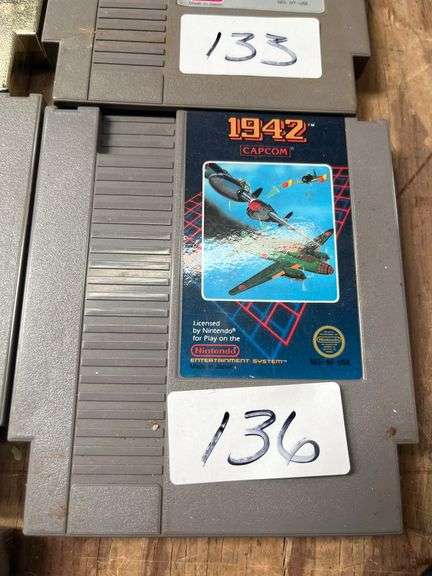 authentic Capcom game cartridge for the Nintendo Entertainment System (NES).