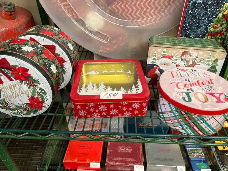Christmas tins
