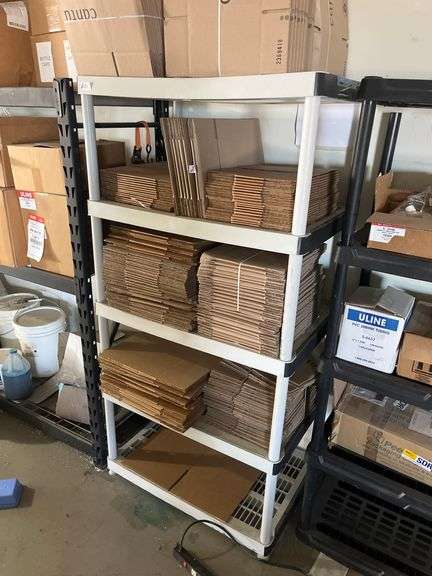 5-tier ventilated plastic storage shelving unit