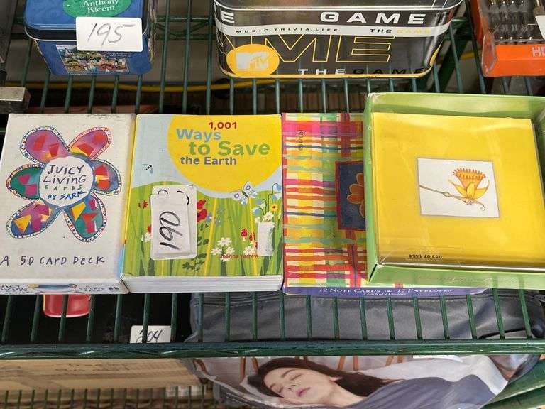 Assorted lot incld. deck of cards, childrens book, and others.