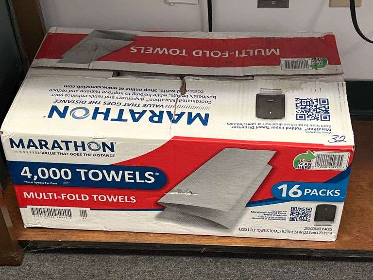Marathon Multifold Paper Towels, 4,000 sheets per case