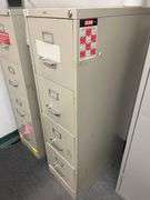 Hirsh brand 4-drawer vertical file cabinet,