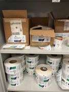 Shelf lot containing DLK Medical isopropyl alcohol 70% USP wipes count 21, Hydrogen peroxide 16oz