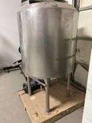 304 stainless steel industrial mixing tank, top-mounted mixer motor and gear reducer retails $3k
