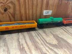 HO Scale train cars incld. "The Rock" (Rock Island) caboose,  Model Power HO Scale (1:87) single-dome tank car, specifically numbered E.O.R.X. 1086