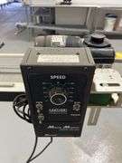 Industrial conveyor bottle labeling machine w/ Minarik Motor Master 20000 Series speed controller retails $2k