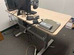 Steelcase AMQ height-adjustable desk 58" x 29" x 34"