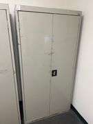Sandusky two-door steel storage cabinet 36" wide