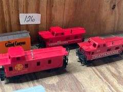 vintage Tyco HO Scale Chattanooga cabooses.The models include numbers 607 and 917. Dated back to the 70's