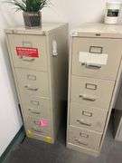 Hirsh brand 4-drawer vertical file cabinet,