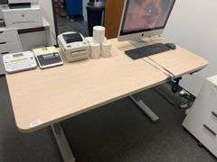 Electric height adjustable standing desk 58" x 29" x 34"