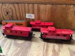 vintage Tyco HO Scale Chattanooga cabooses.The models include numbers 607 and 917. Dated back to the 70's