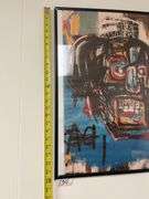 "Untitled (1982)" skull painting print 18" x 24". Original worth $110 million