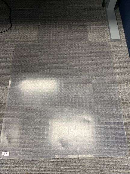 ULINE 3'x4' CARPET CHAIR MAT WITH LIP