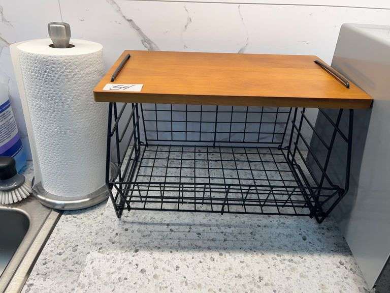 METAL WIRED STORAGE BINS 16" X 12"