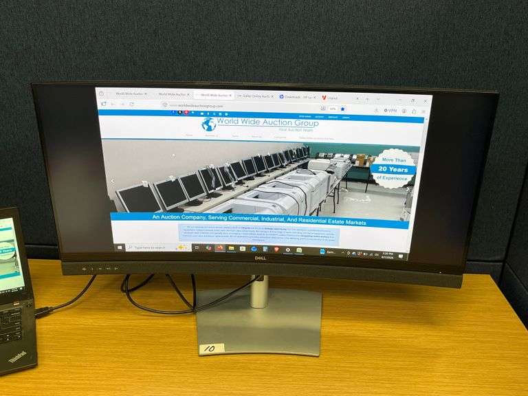 DELL C3422WE 34.1" WQHD CURVED VIDEO CONFERENCING MONITOR IN WORKING CONDITION WITH POWER CABLE, HDMI AND USB-C INCLUDED