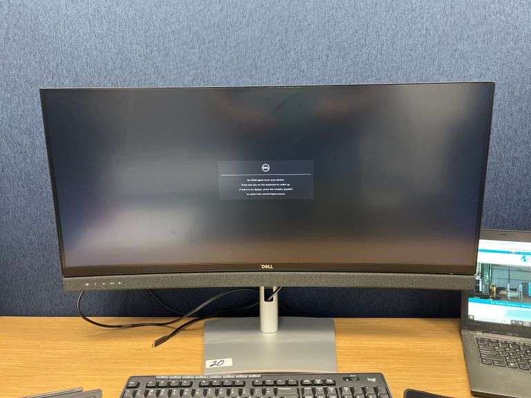 DELL C3422WE 34.1" WQHD CURVED VIDEO CONFERENCING MONITOR IN WORKING CONDITION WITH POWER CABLE, HDMI AND USB-C INCLUDED