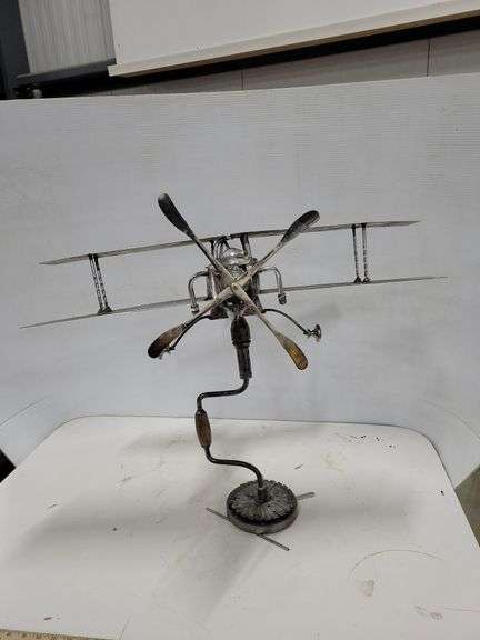 Scrap Metal Sculpture - Bi-Plane