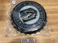 VEGAS GOLDEN KNIGHTS BOTTLE CAP TIN SIGN 40CM