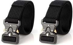 2PCS TACTICAL MILITARY BELT XL & L