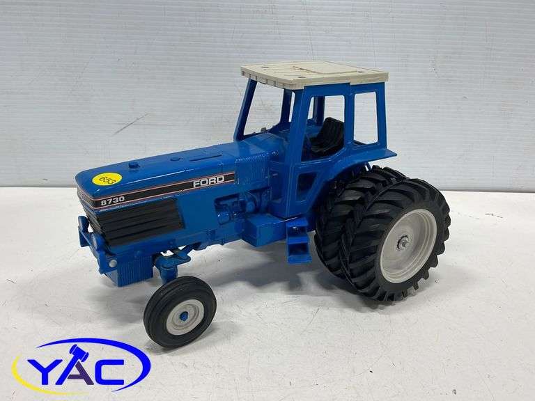 Ford 8730 Dual Wheels Rubber Tires Blue No Box 1 16 Or 1 12 
