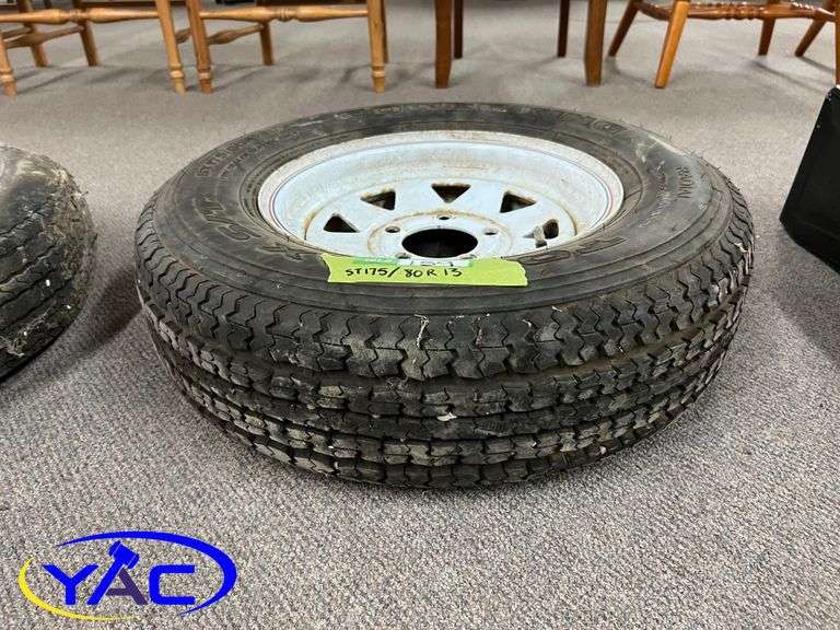 1- ST175/80R13 Tire On Rim - YAC Auctions