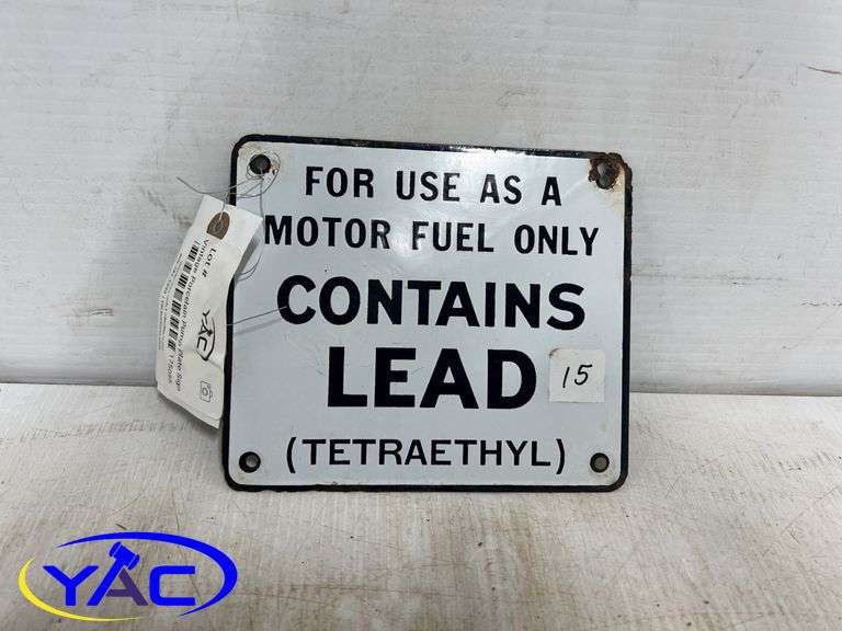 Vintage Porcelain Pump Plate Sign