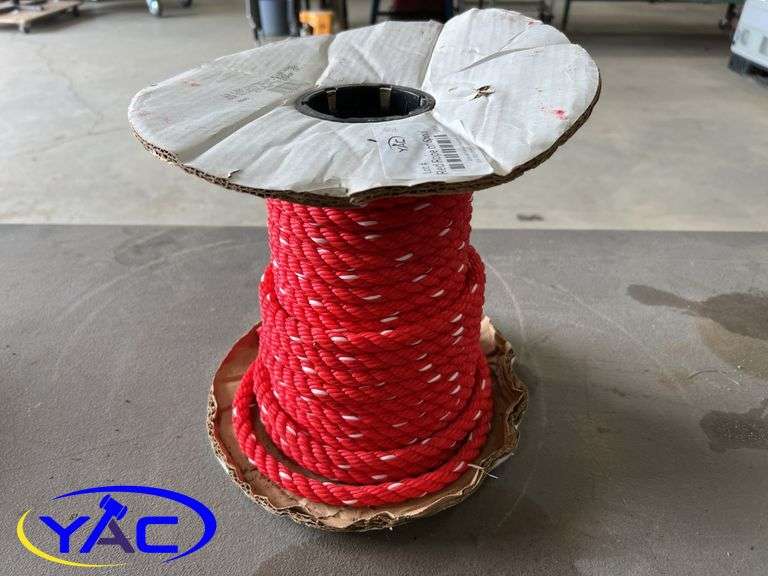 Red Rope On Spool - YAC Auctions