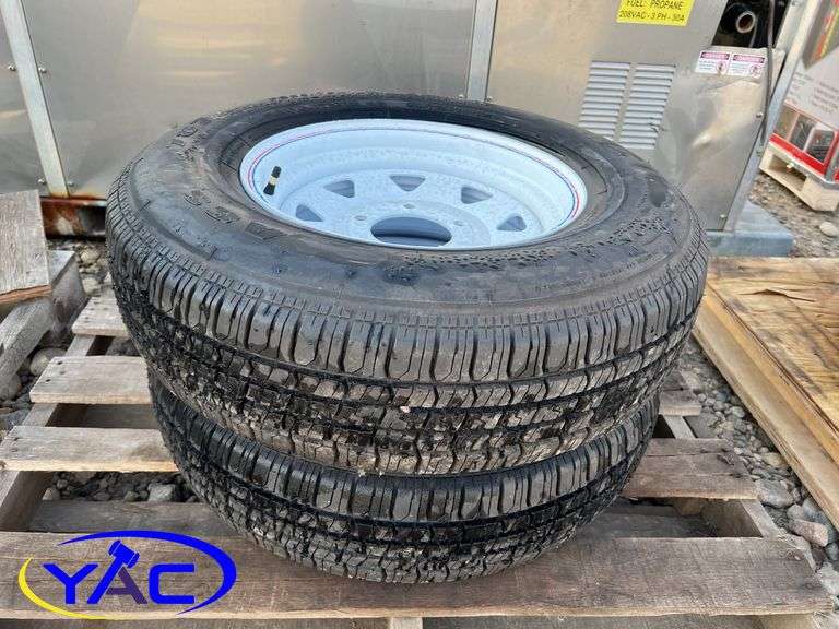 2 - 225/75R15 Tires & Rims ( ( BUYER MUST PAY 2X THE BID PRICE) - YAC ...