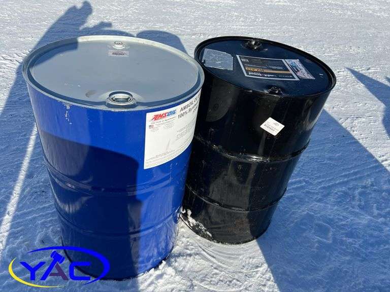 2- Empty Steel Barrels