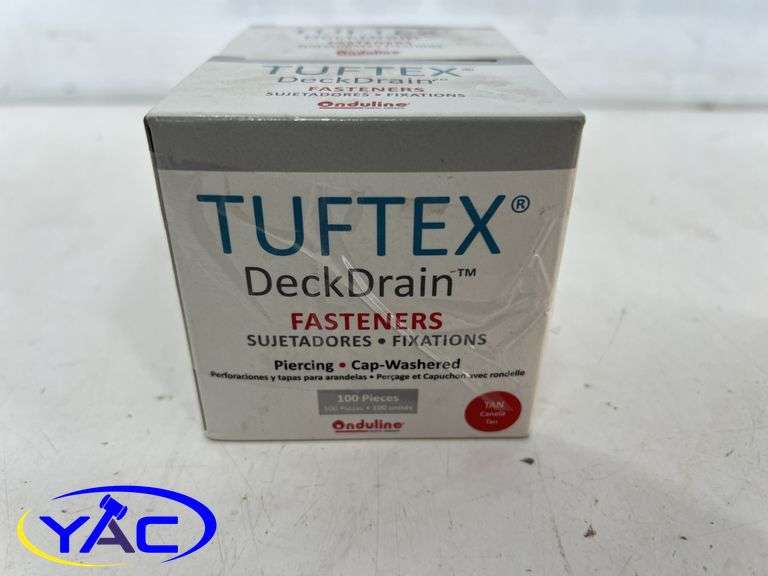 2- Tuftex Deck Drain Fasteners - YAC Auctions