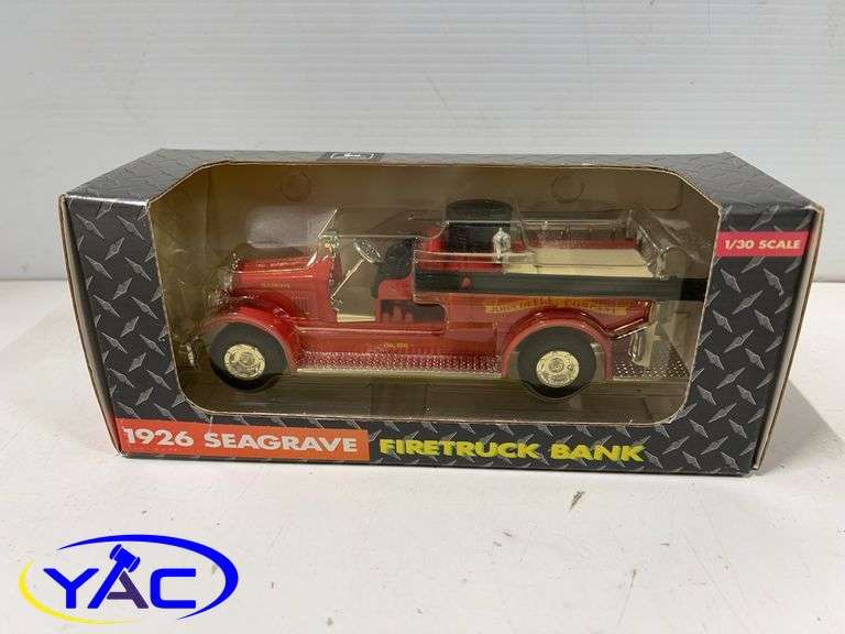 1926 Sea Grave Fire Truck Bank - 1:30 Scale